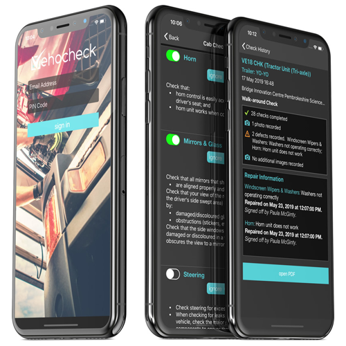 Vehocheck vehicle defect reporting app