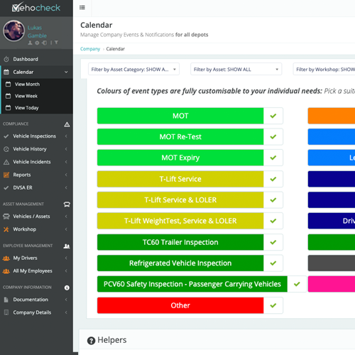Vehocheck vehicle and asset workshop management