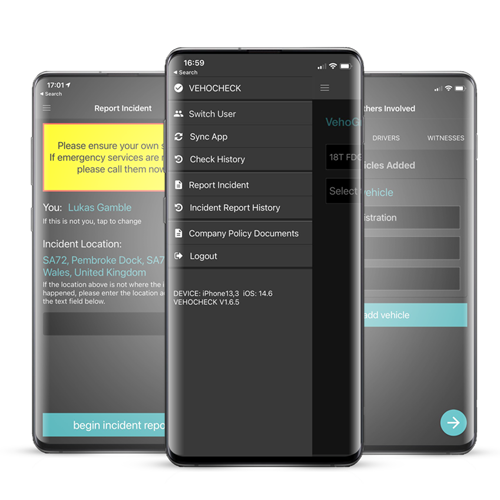 Vehocheck Incident and accident reporting app