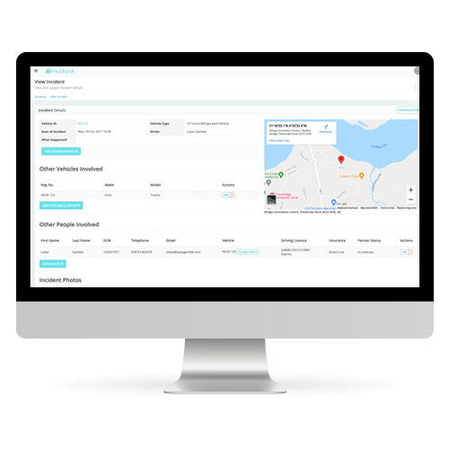 Vehocheck Incident and accident real time reporting